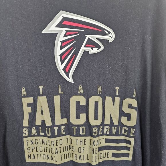 2020 ATLANTA FALCONS Nike Salute to Service Sideline Performance TShirt size xl - Picture 4 of 9